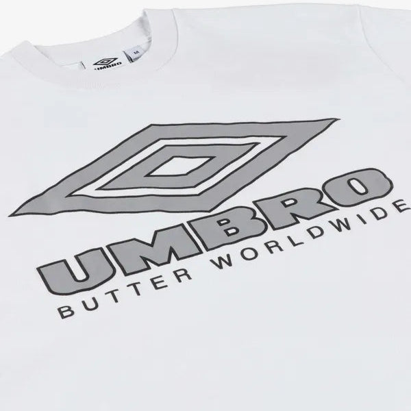 Butter X Umbro Diamond Logo T-Shirt / White
