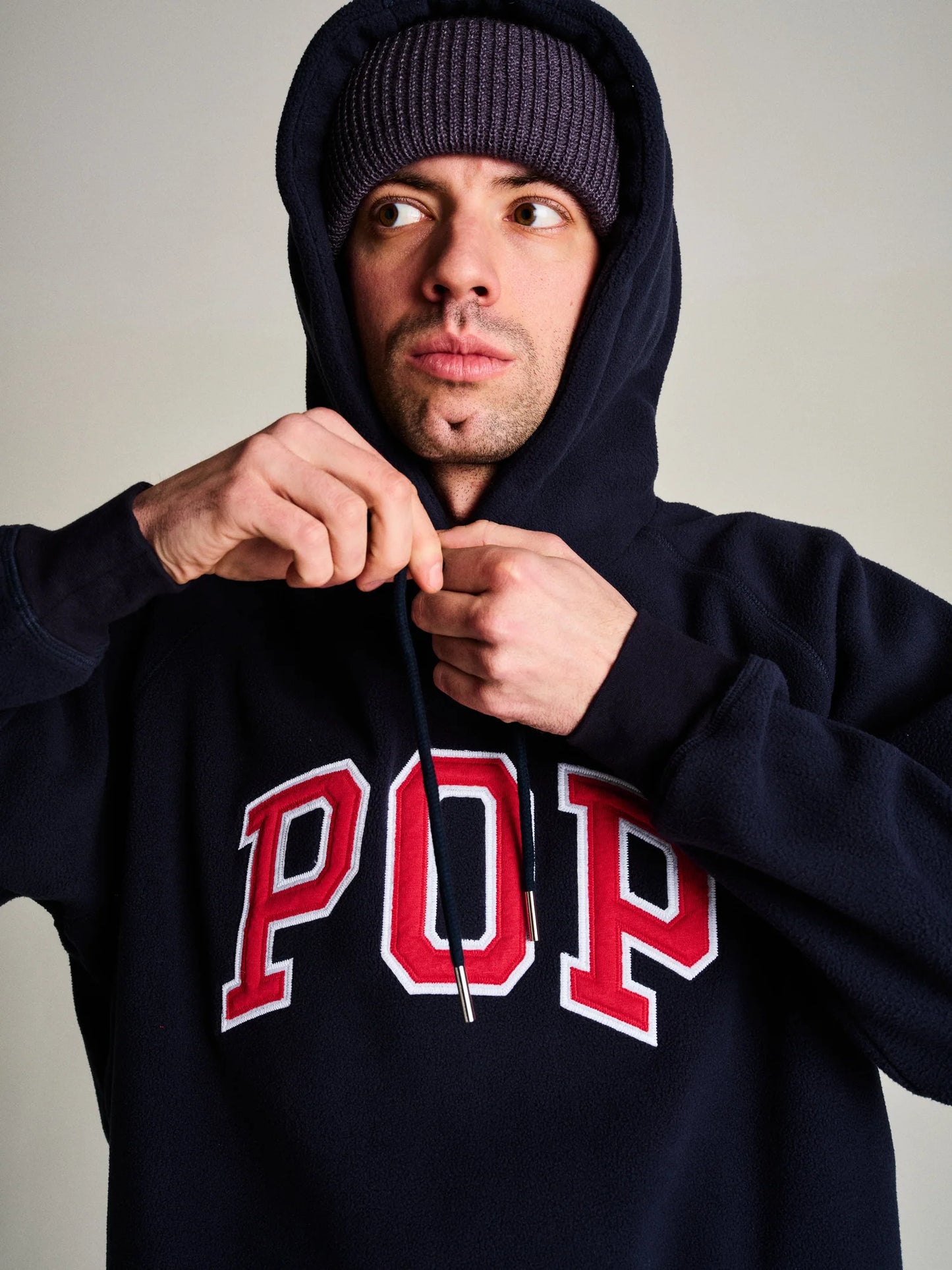 Pop Arch Hooded Sweat Duffel / Navy