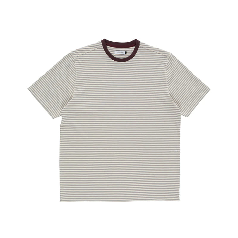 Pop Striped Logo T-Shirt / Quarry