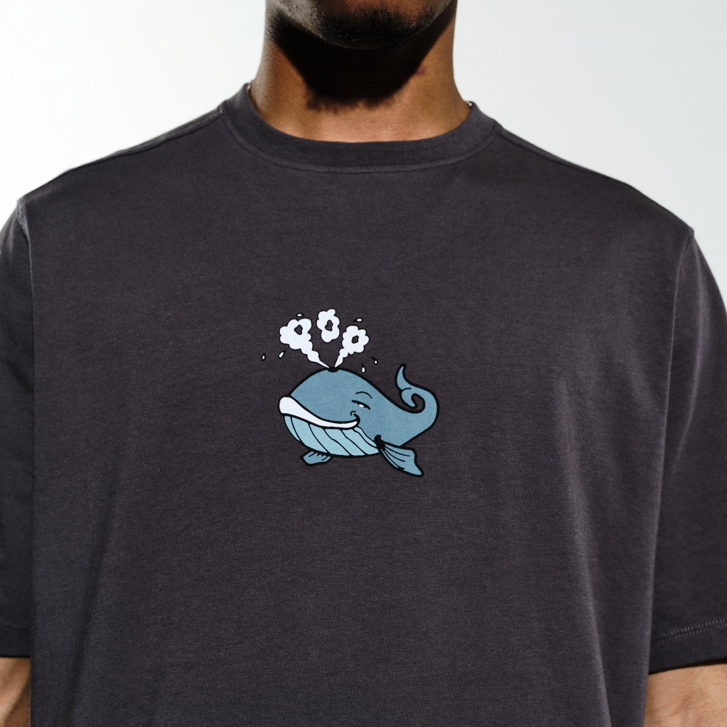 Whale Tee / Charcoal