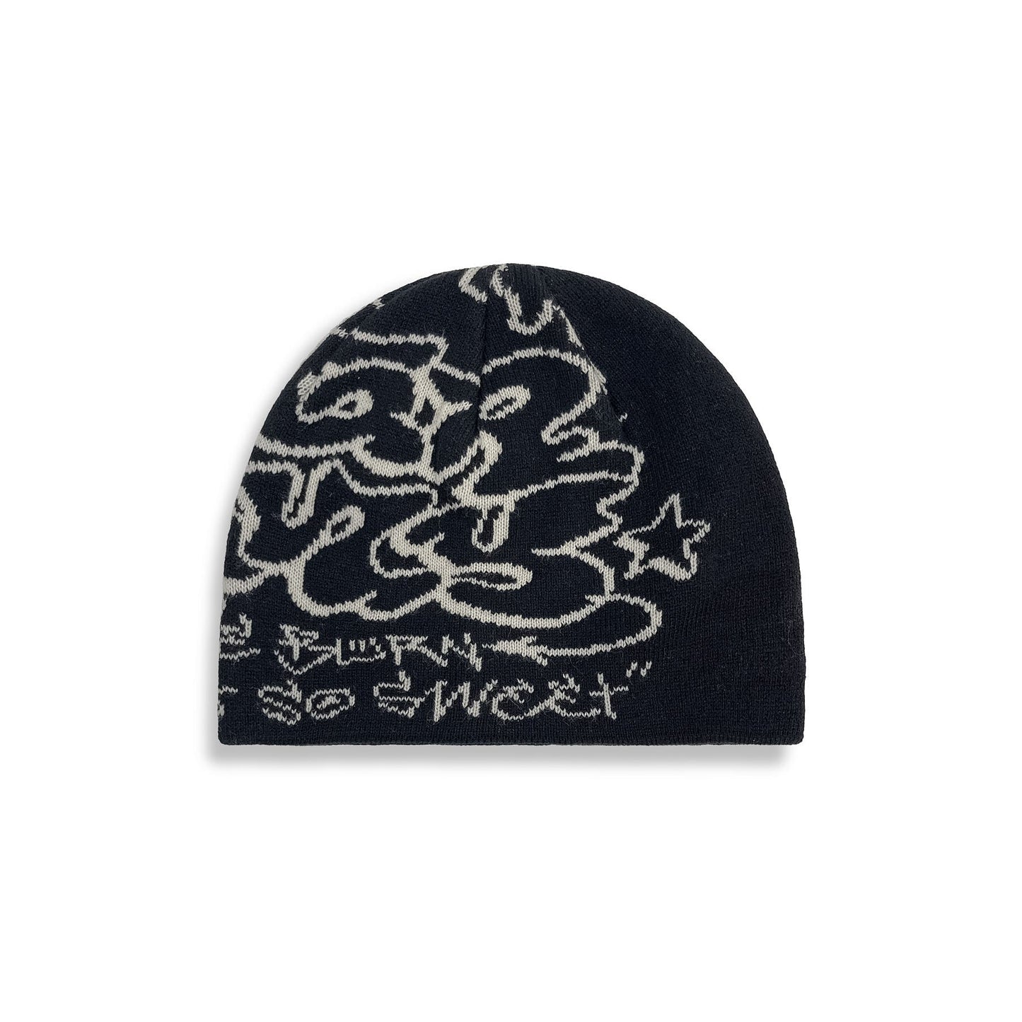 The Shelter Throw Up 2000S Black Beanie