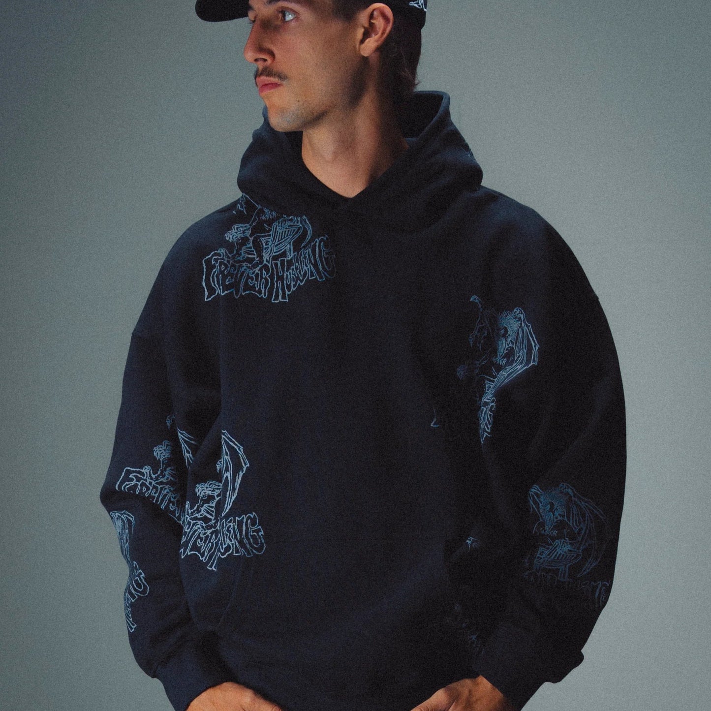 Karen Washed Hoodie / Black