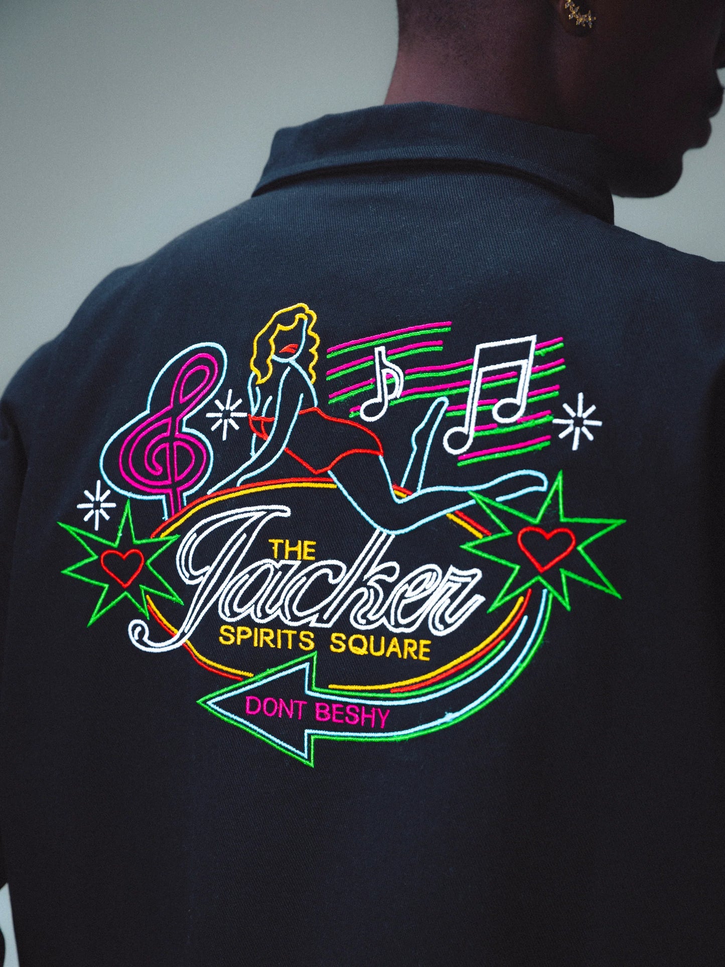 Don’t Be Shy Coach Jacket / Black