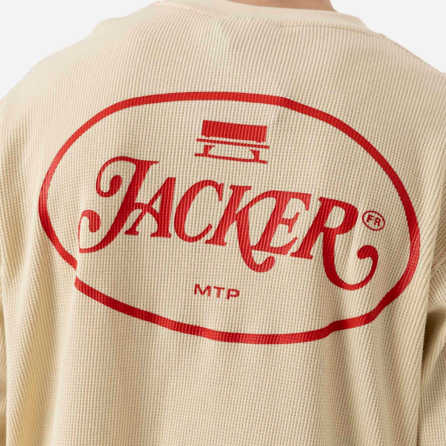 Stamp Waffle Long Sleeves / Beige