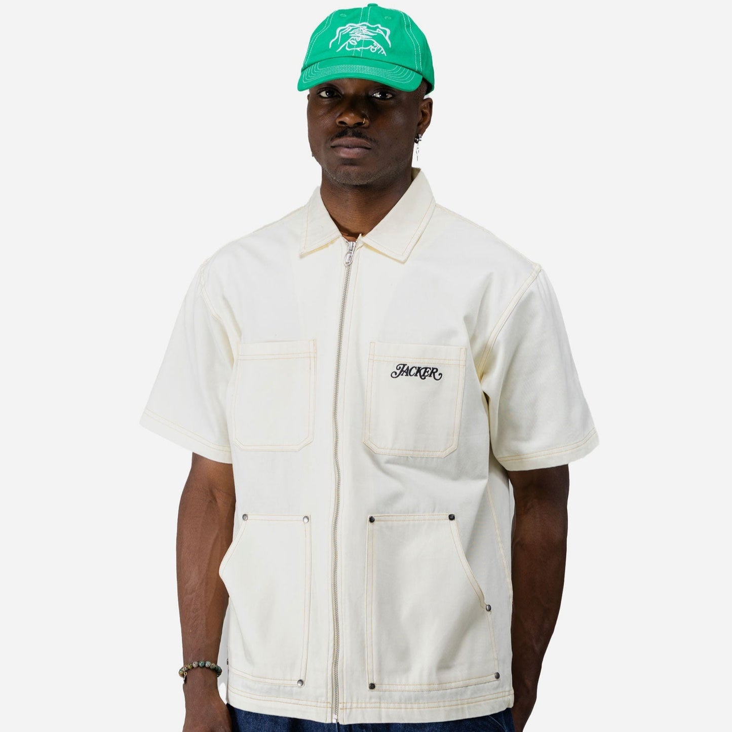 Double Ribs Shirt - Beige