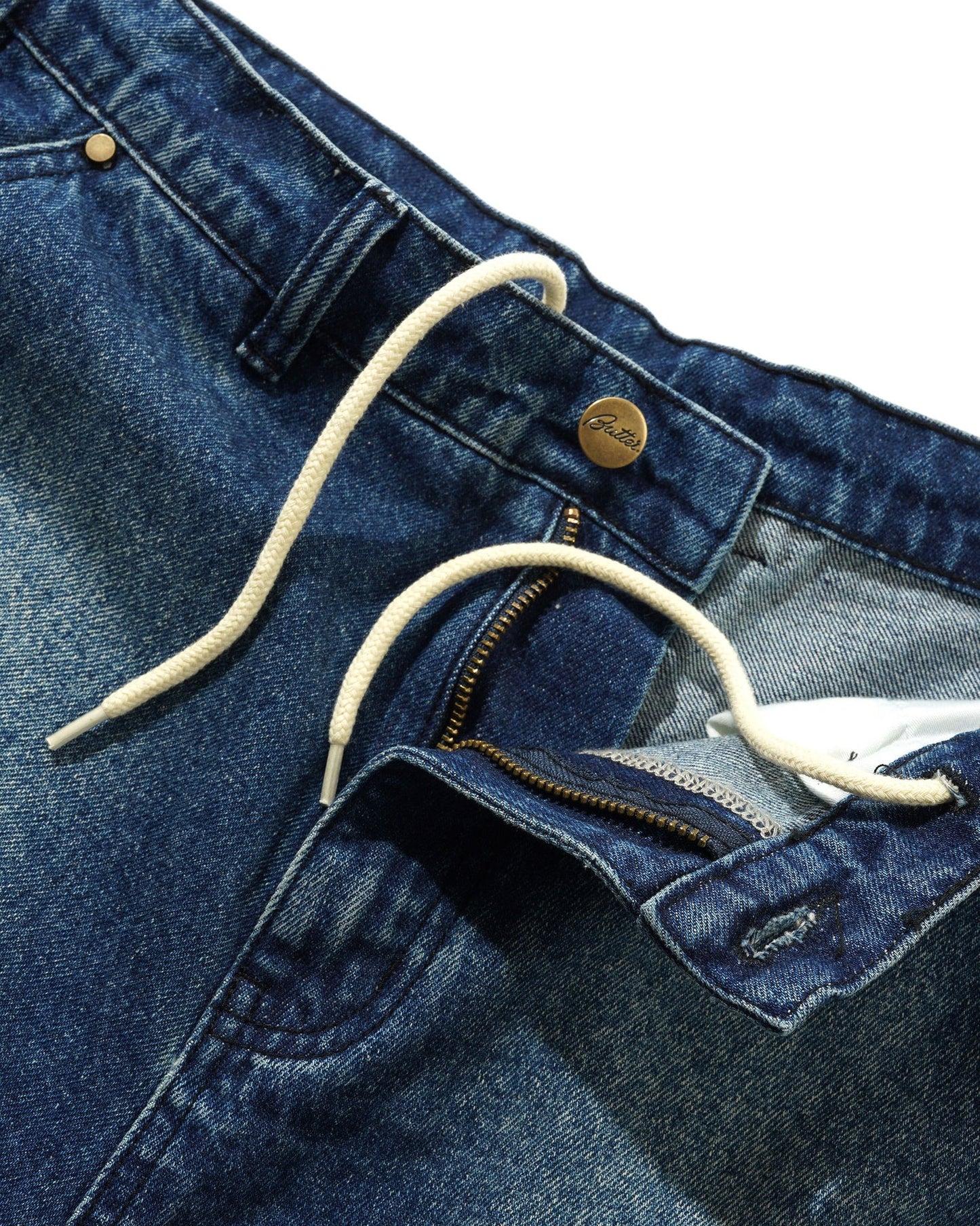 Spike Work Shorts / Washed Indigo