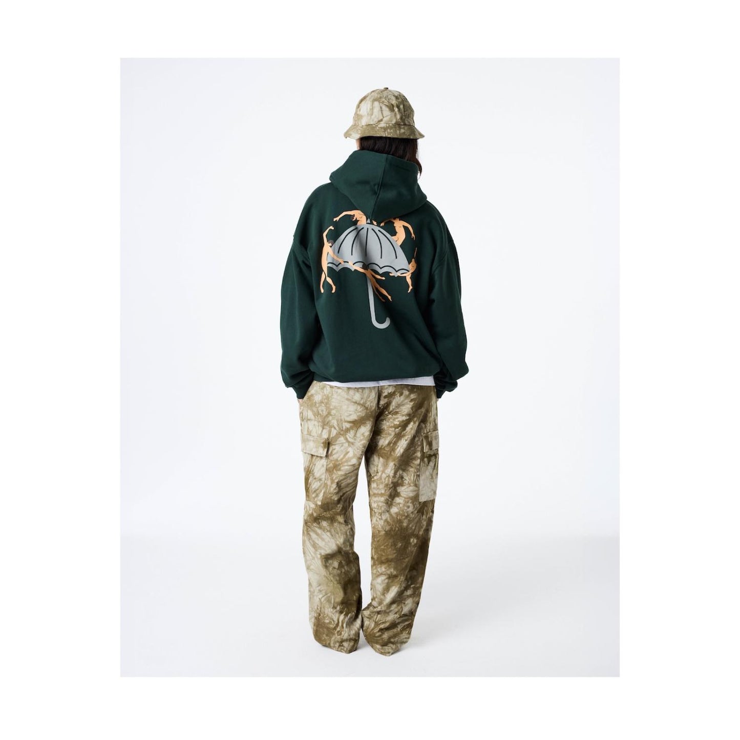 Dancing Hoodie / Forest Green