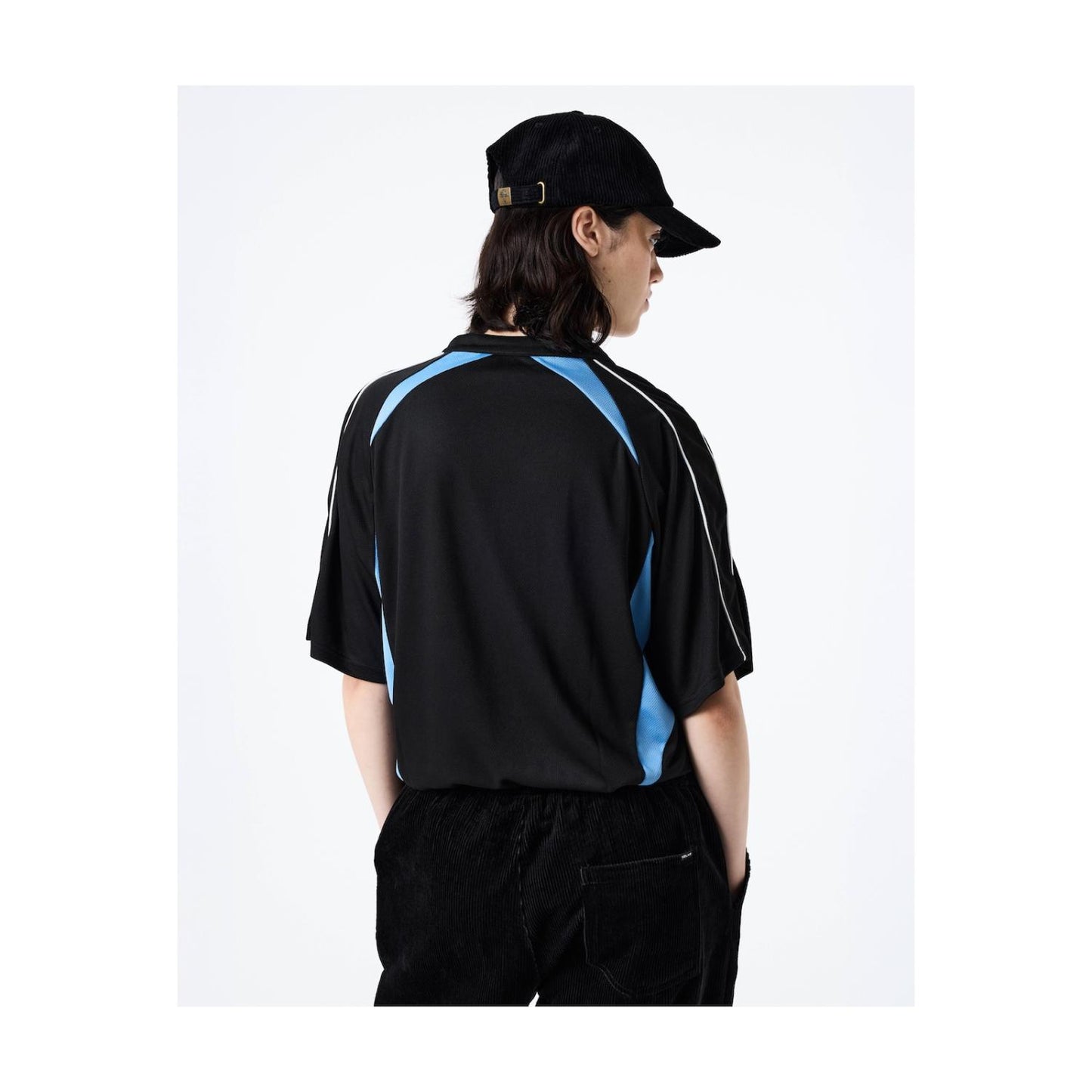 Dolphin Football Polo Black / Blue