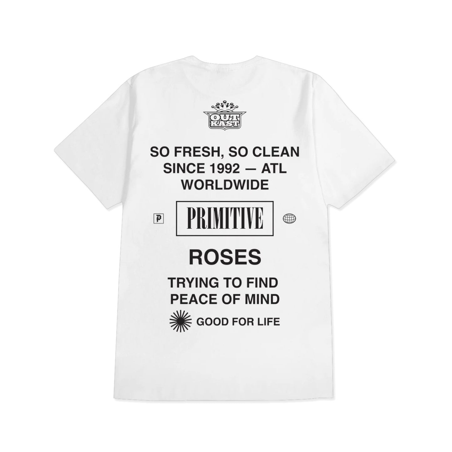 Primitive x Outkast Stripes Tee White