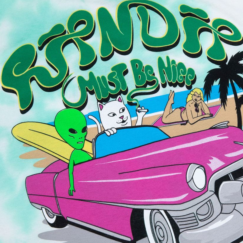 Nermrider Tee / Mint, Cloud Wash