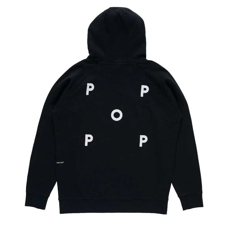 Pop Logo Hooded Sweat Black/White