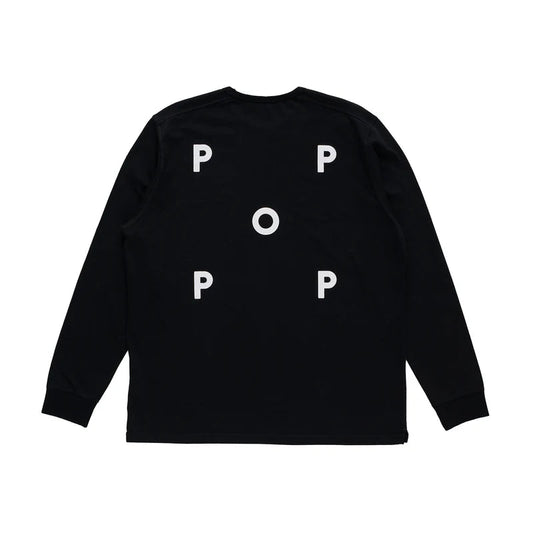 Pop Logo Longsleeve T-Shirt Black / White