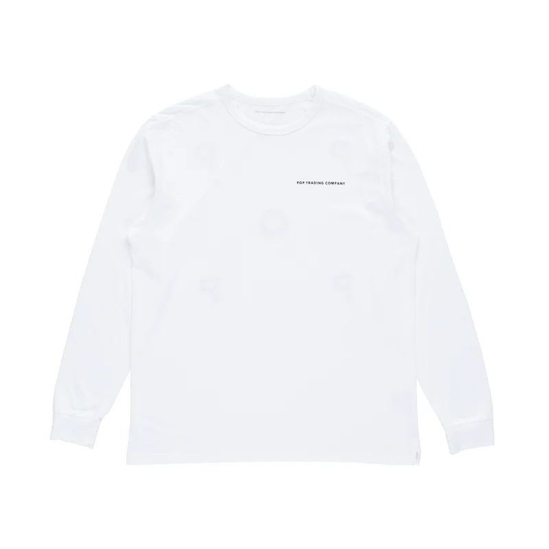 Pop Logo Longsleeve T-Shirt White / Black
