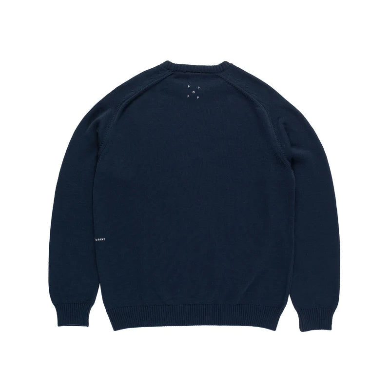 Pop Knitted Joy Crewneck / Navy