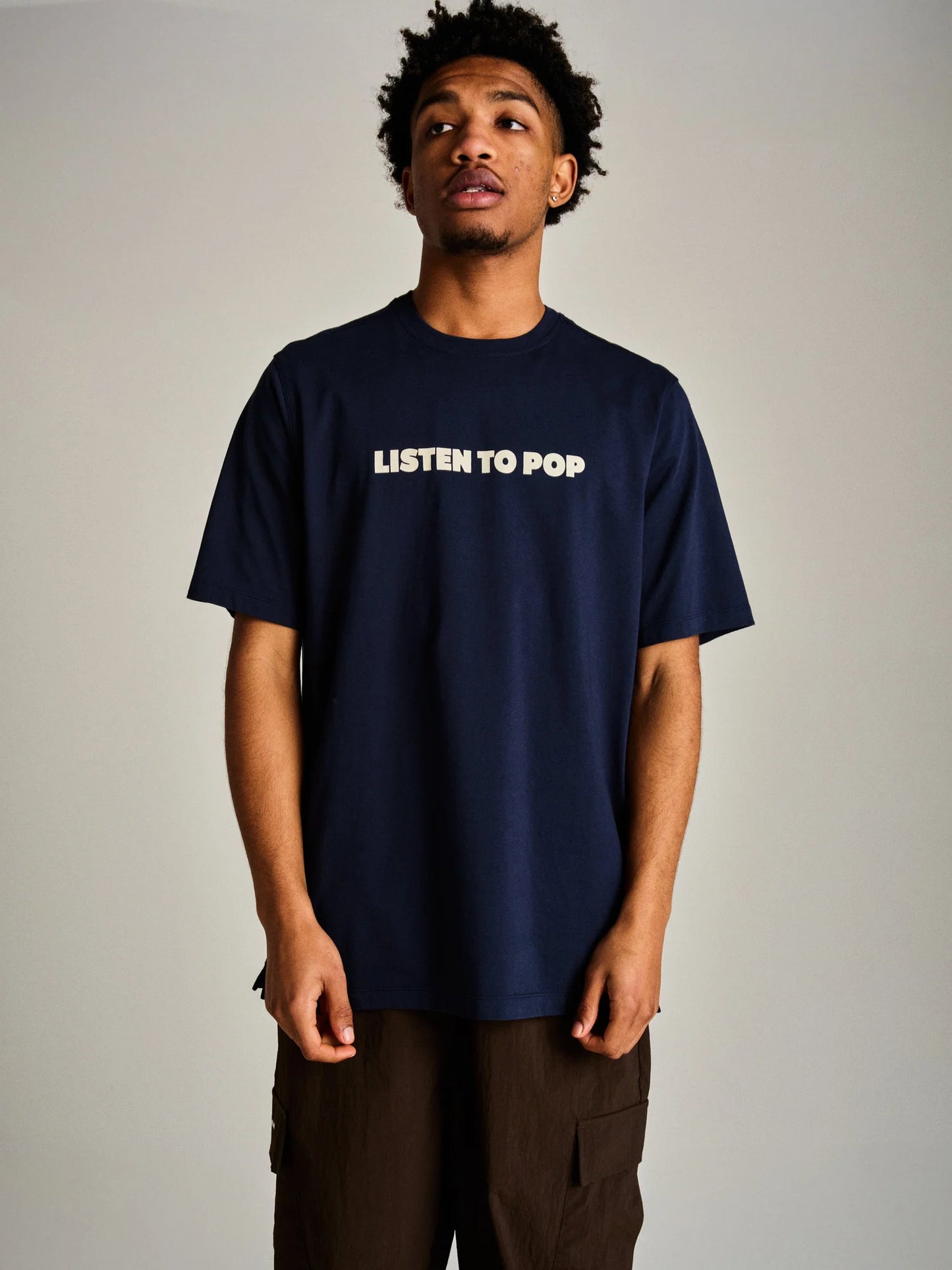 Pop Skate Muzik T-Shirt / Navy