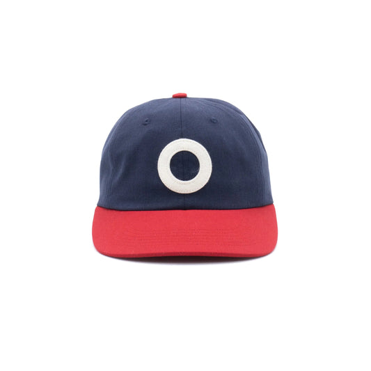 O Sixpanel Hat / Navy, Goji Berry