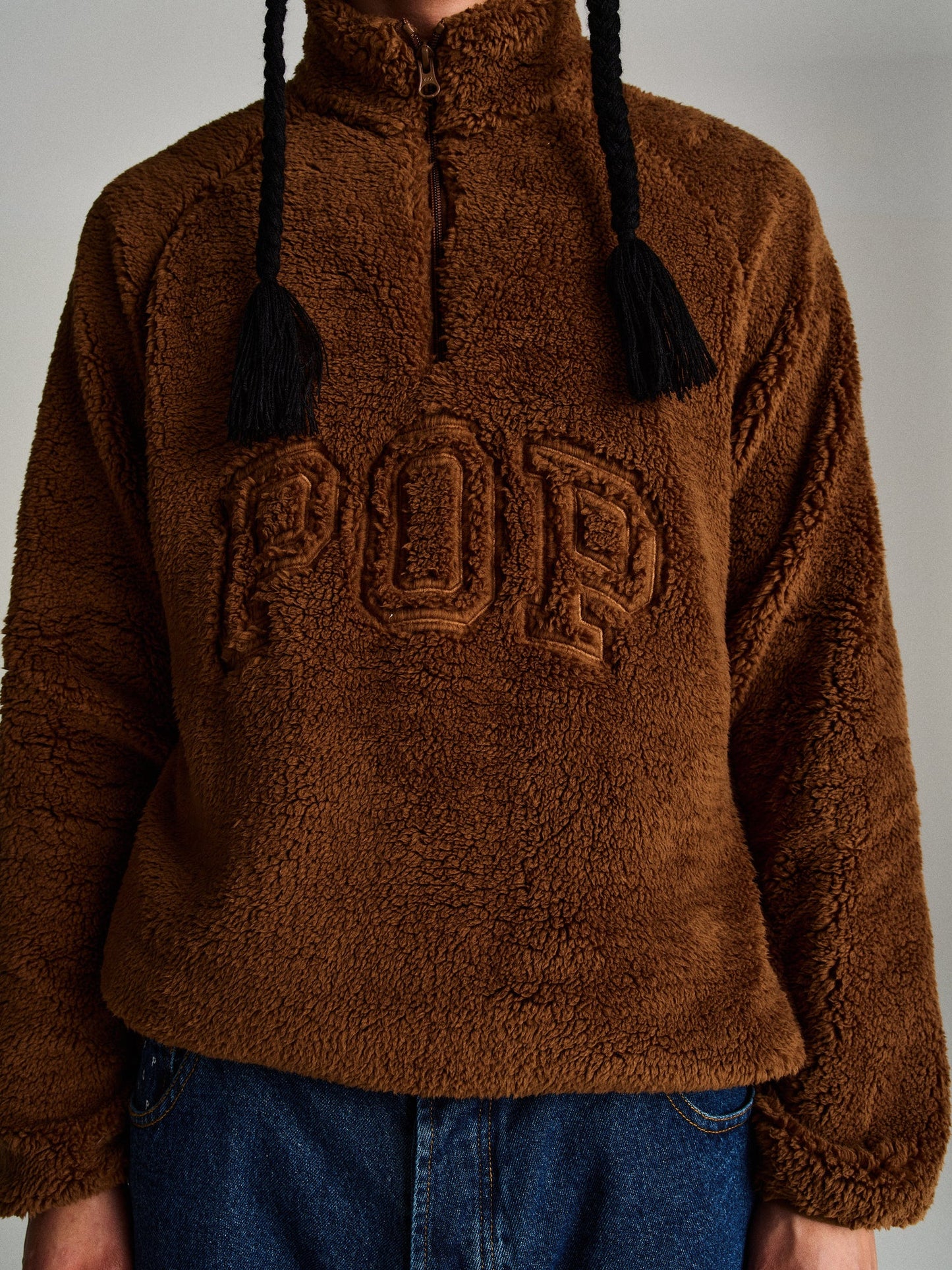 Pop Halfzip Polar Fleece Sweat / Bison