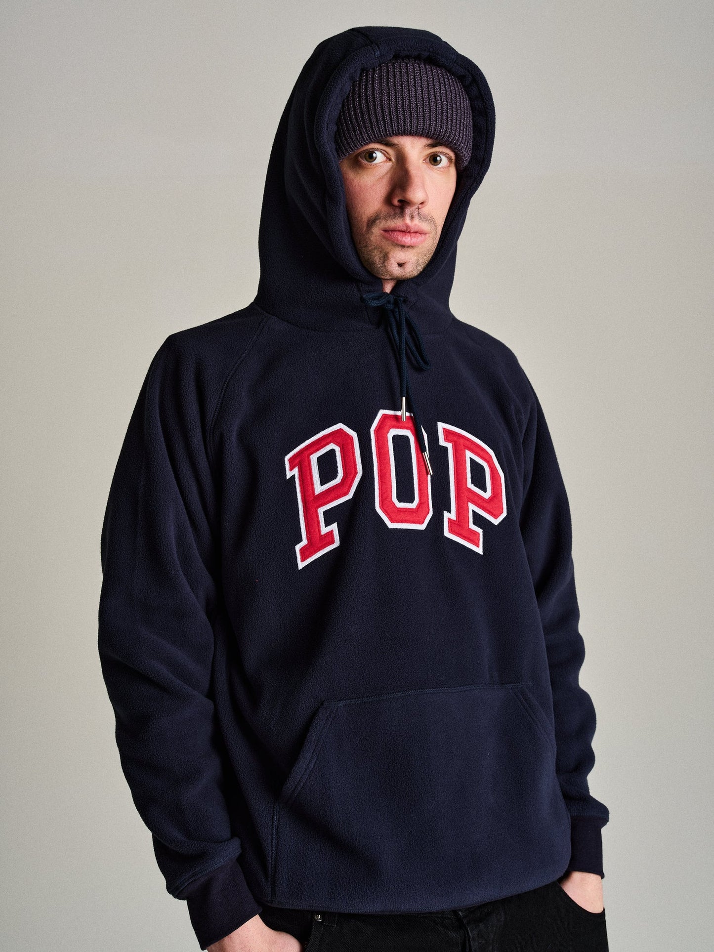 Pop Arch Hooded Sweat Duffel / Navy