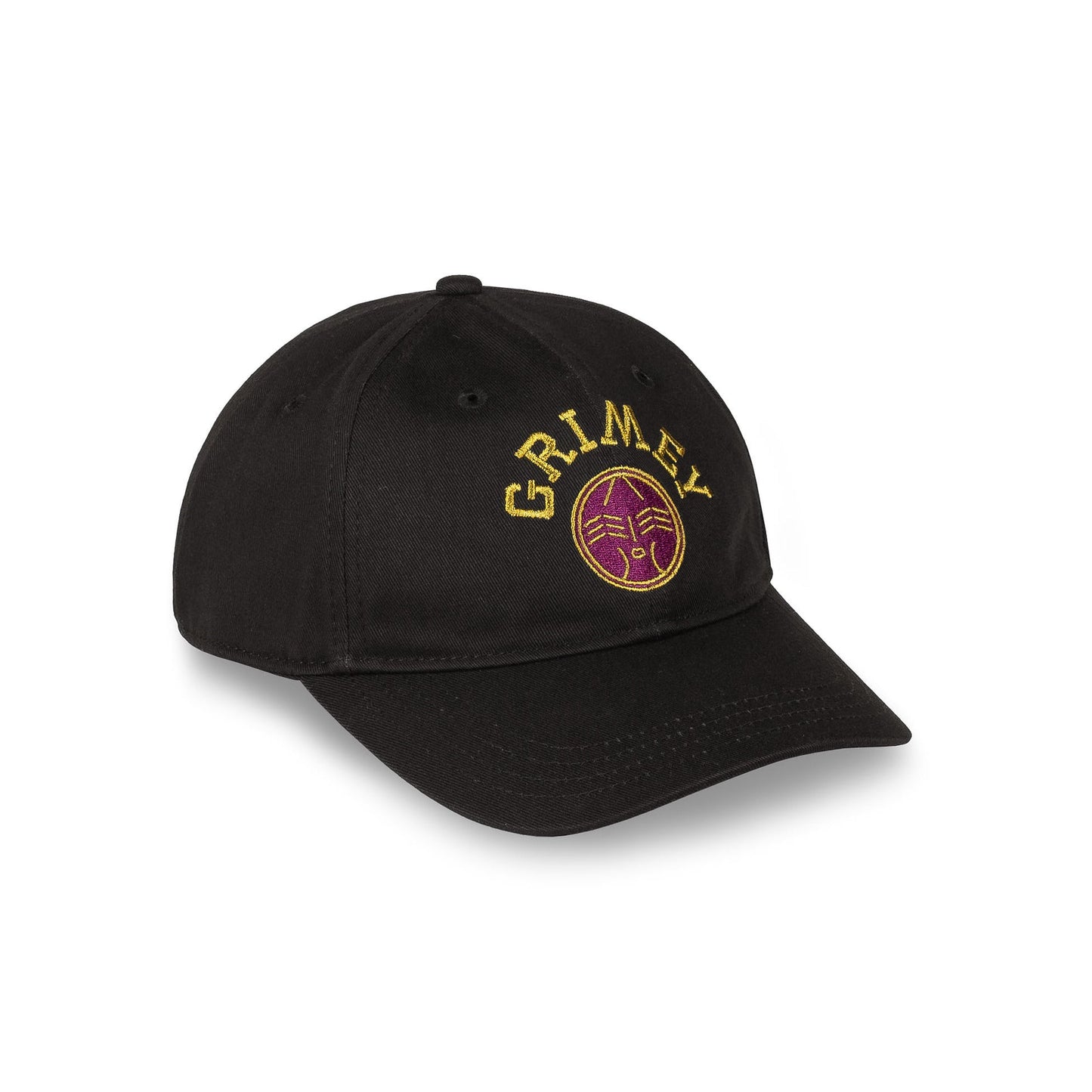 Royal Paw Curved Visor Strapback Cap / Black
