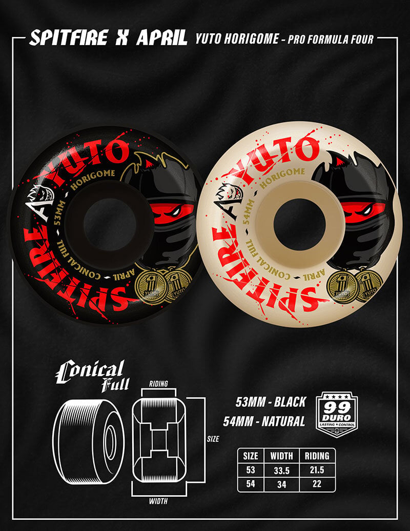 April Yuto Conical Fulll 99A Wheels