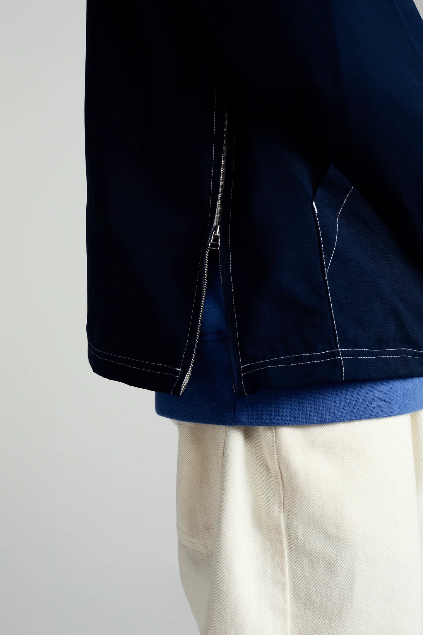 Drs Hooded Halfzip Jacket / Navy