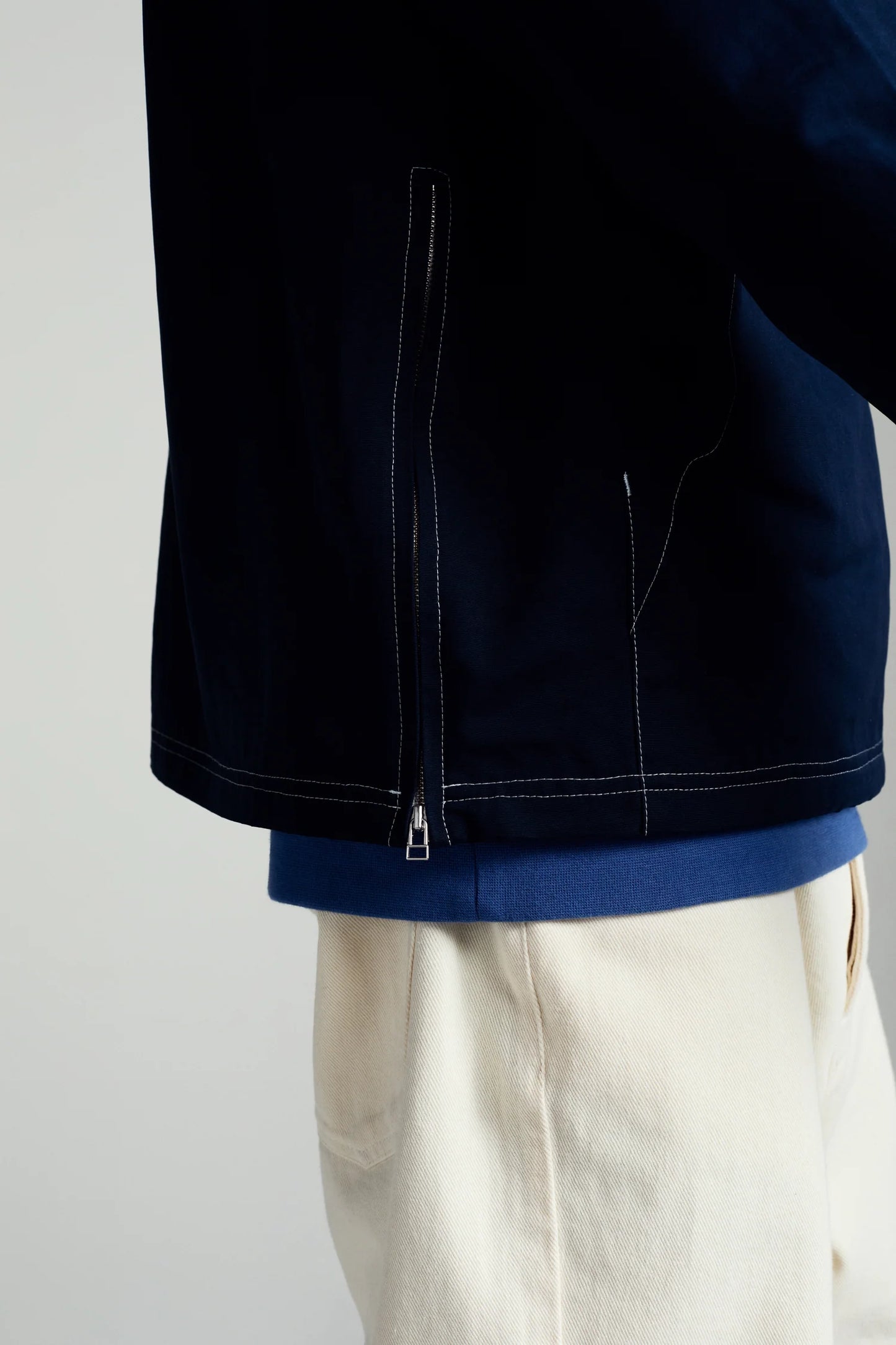 Drs Hooded Halfzip Jacket / Navy