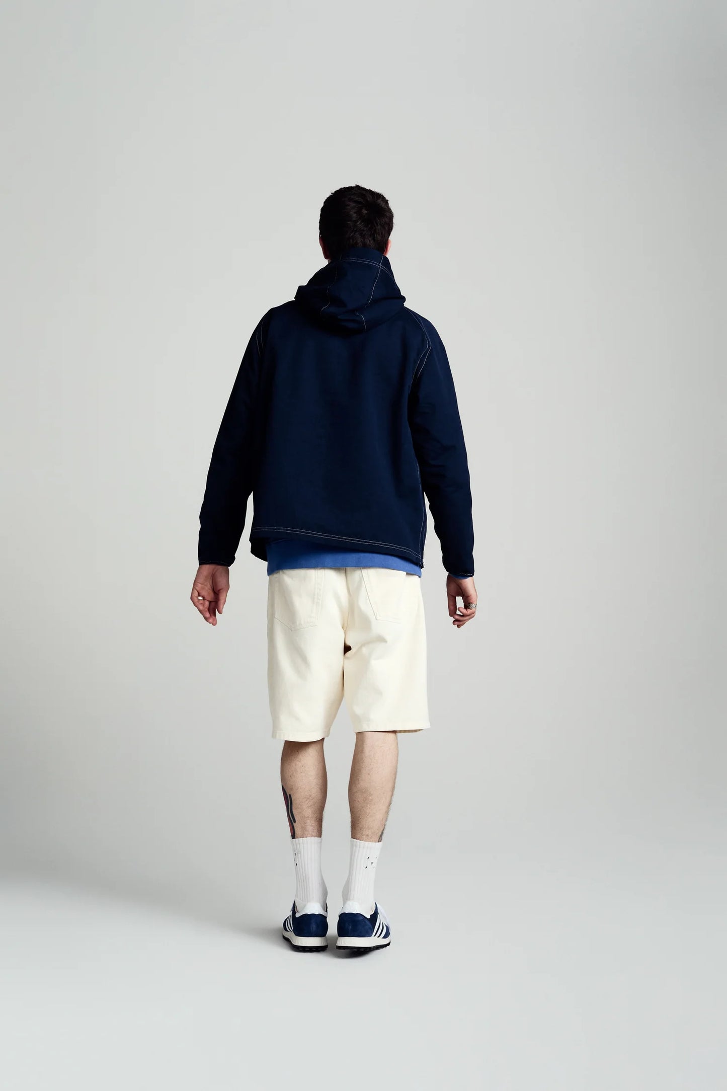 Drs Hooded Halfzip Jacket / Navy