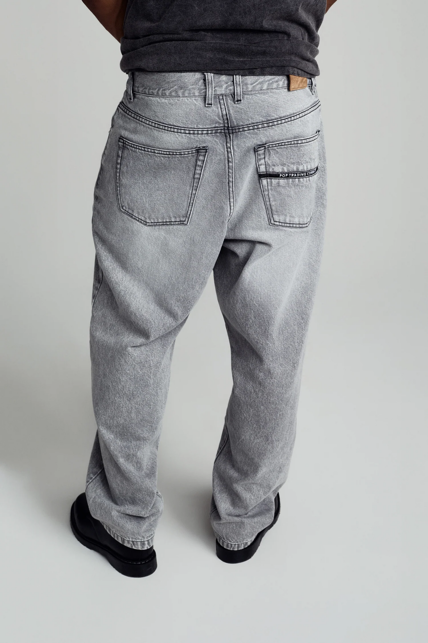 Pop Drs Denim Pants / Washed Light Grey