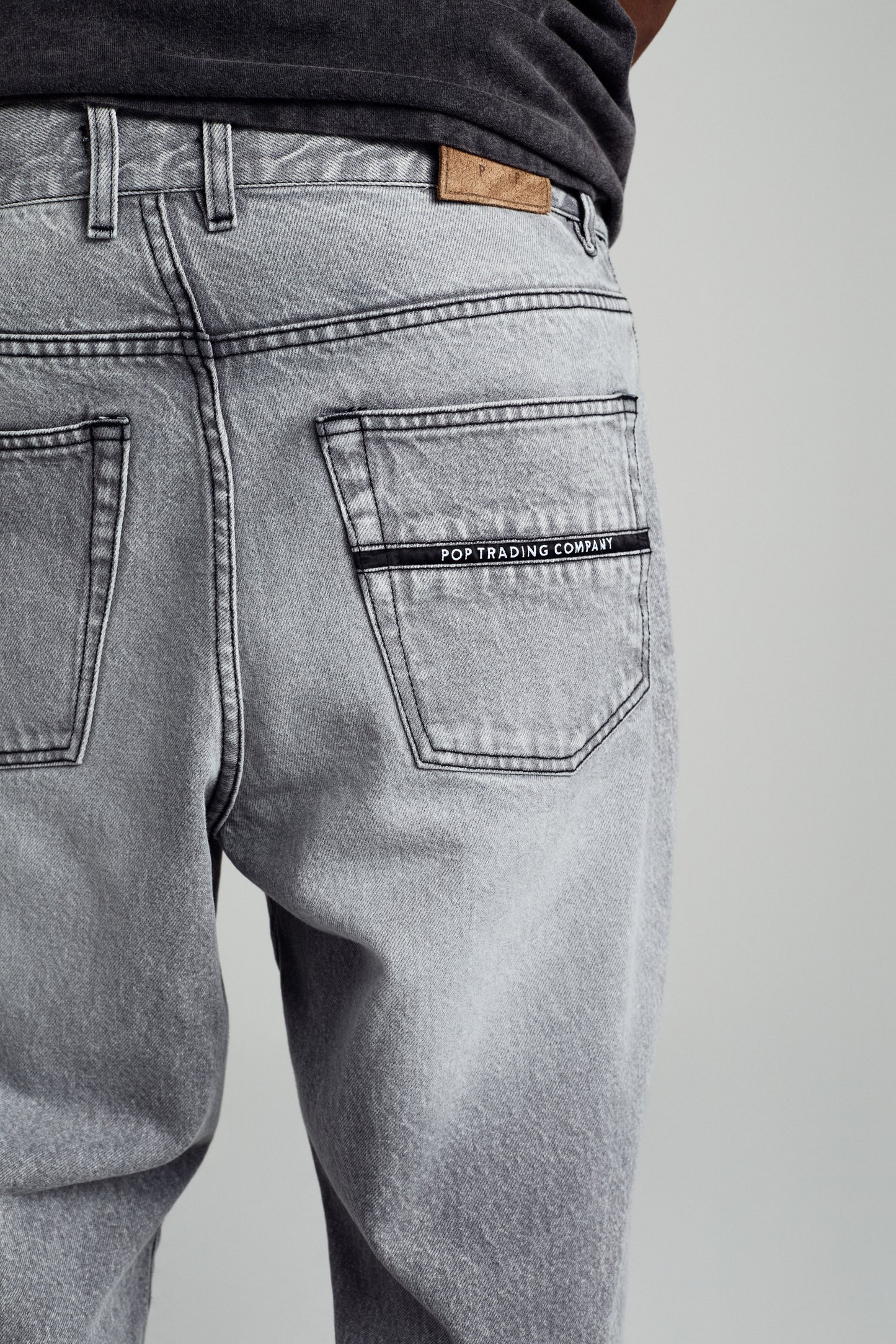 Pop Drs Denim Pants / Washed Light Grey