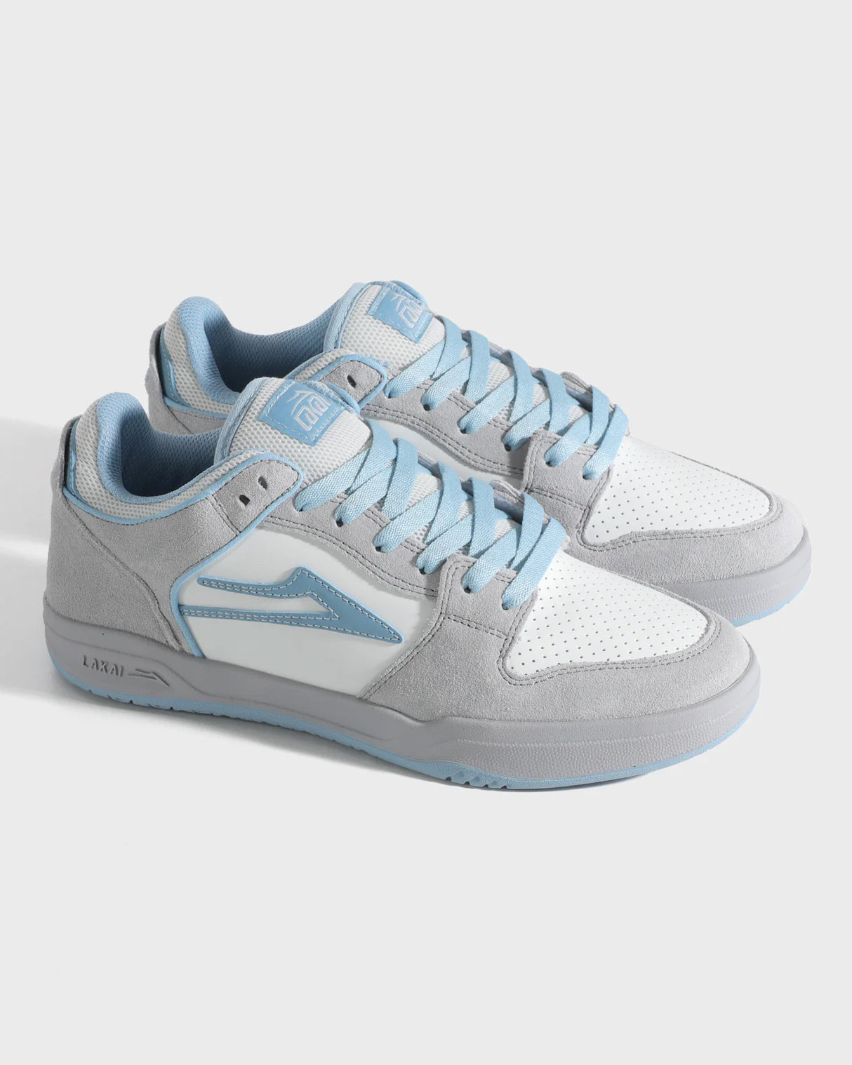 Telford Low / Grey Suede, Desaturated Blue