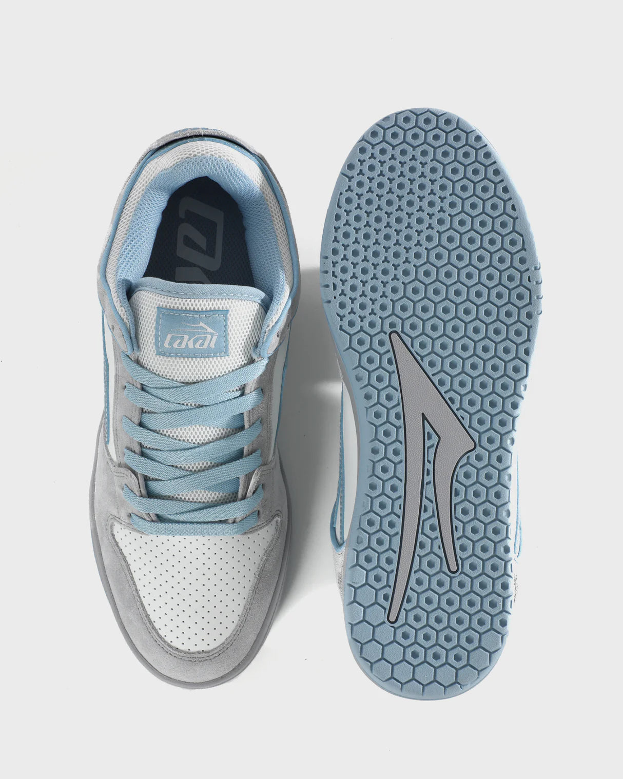 Telford Low / Grey Suede, Desaturated Blue