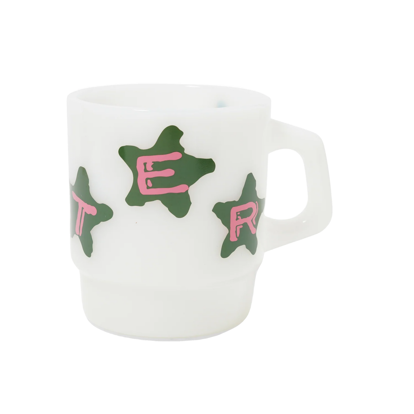 Stars Milk Glass / White