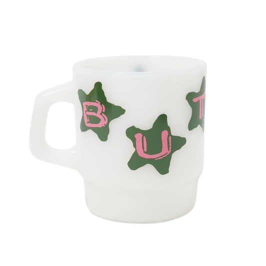 Stars Milk Glass / White