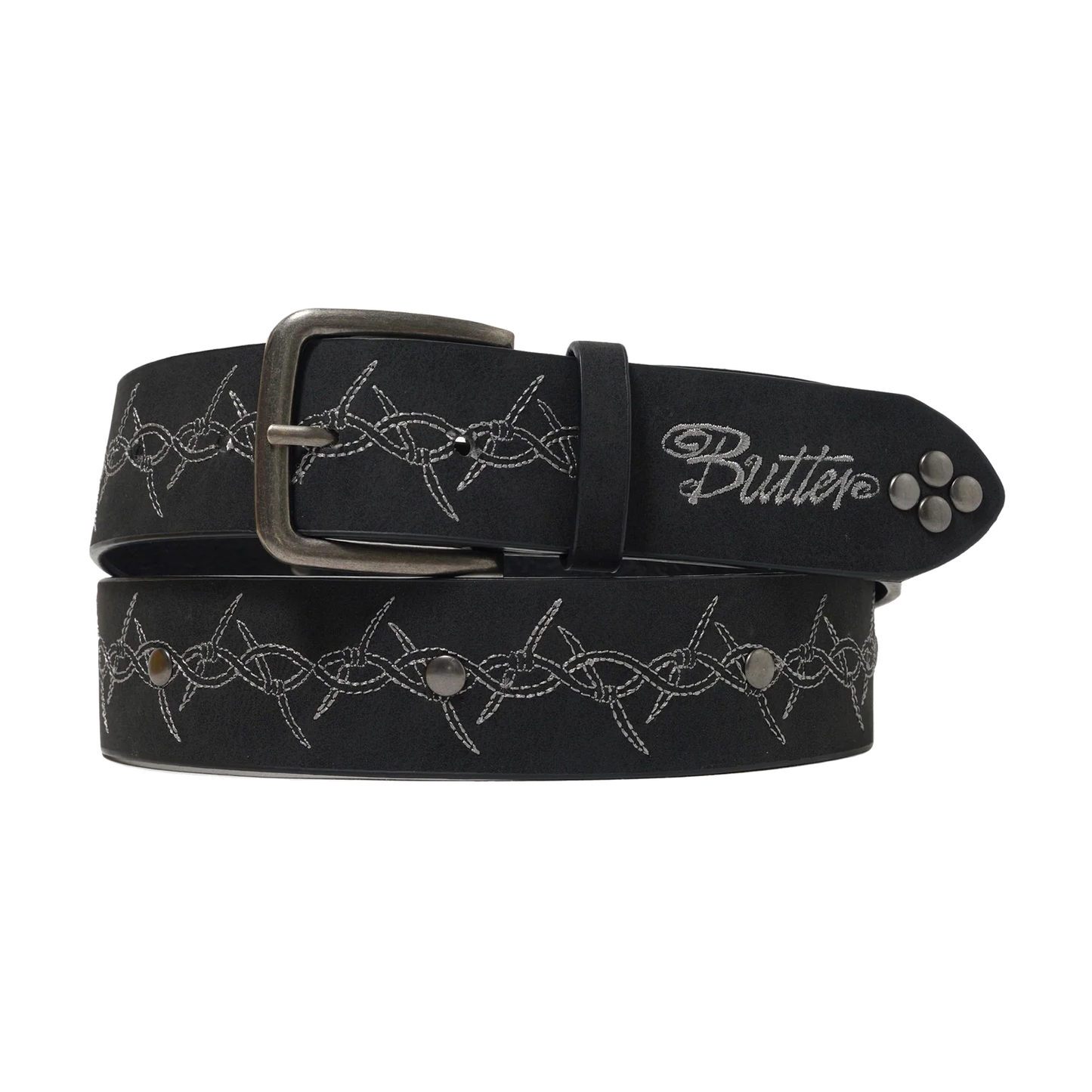 Barbed Wire Studded Belt / Black