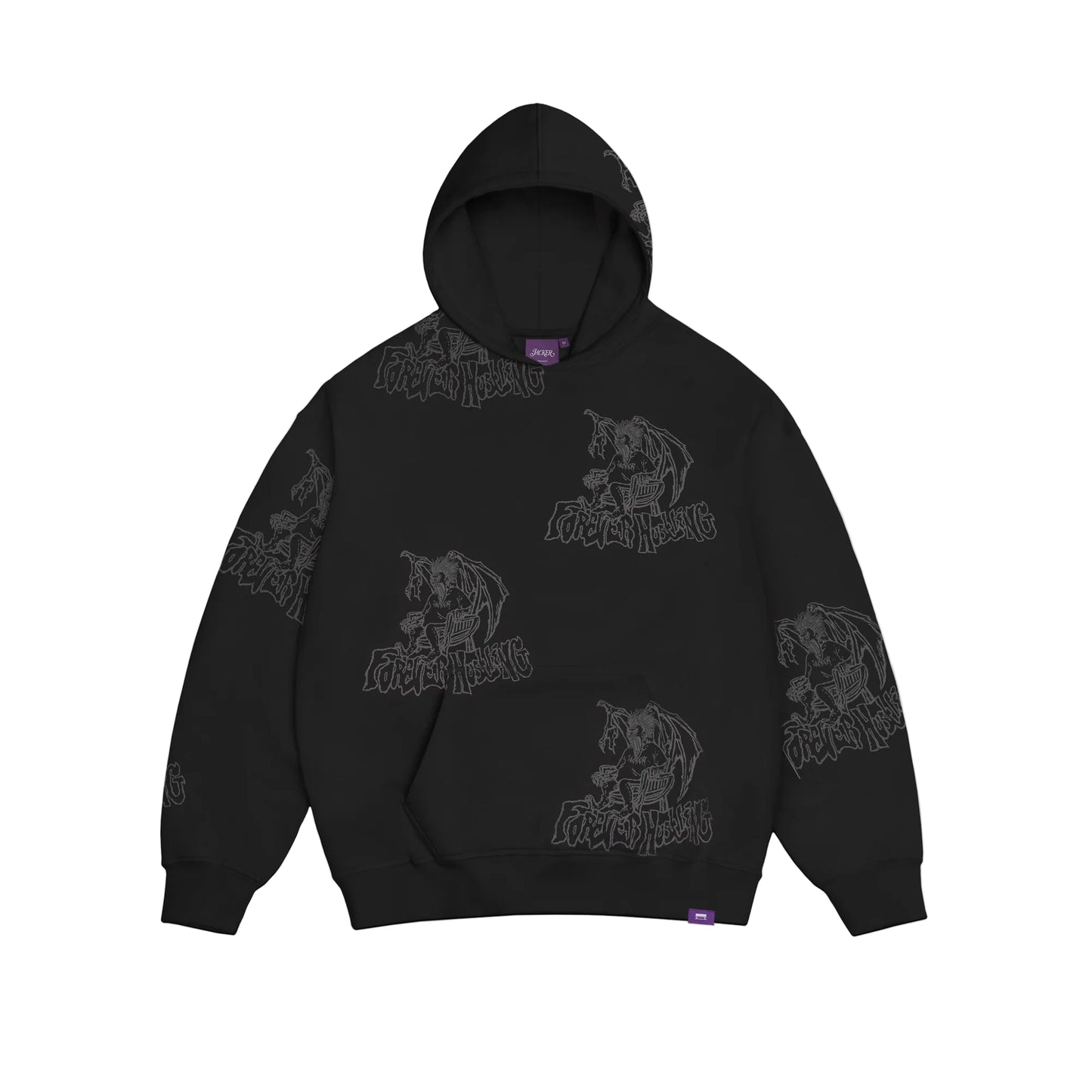 Karen Washed Hoodie / Black