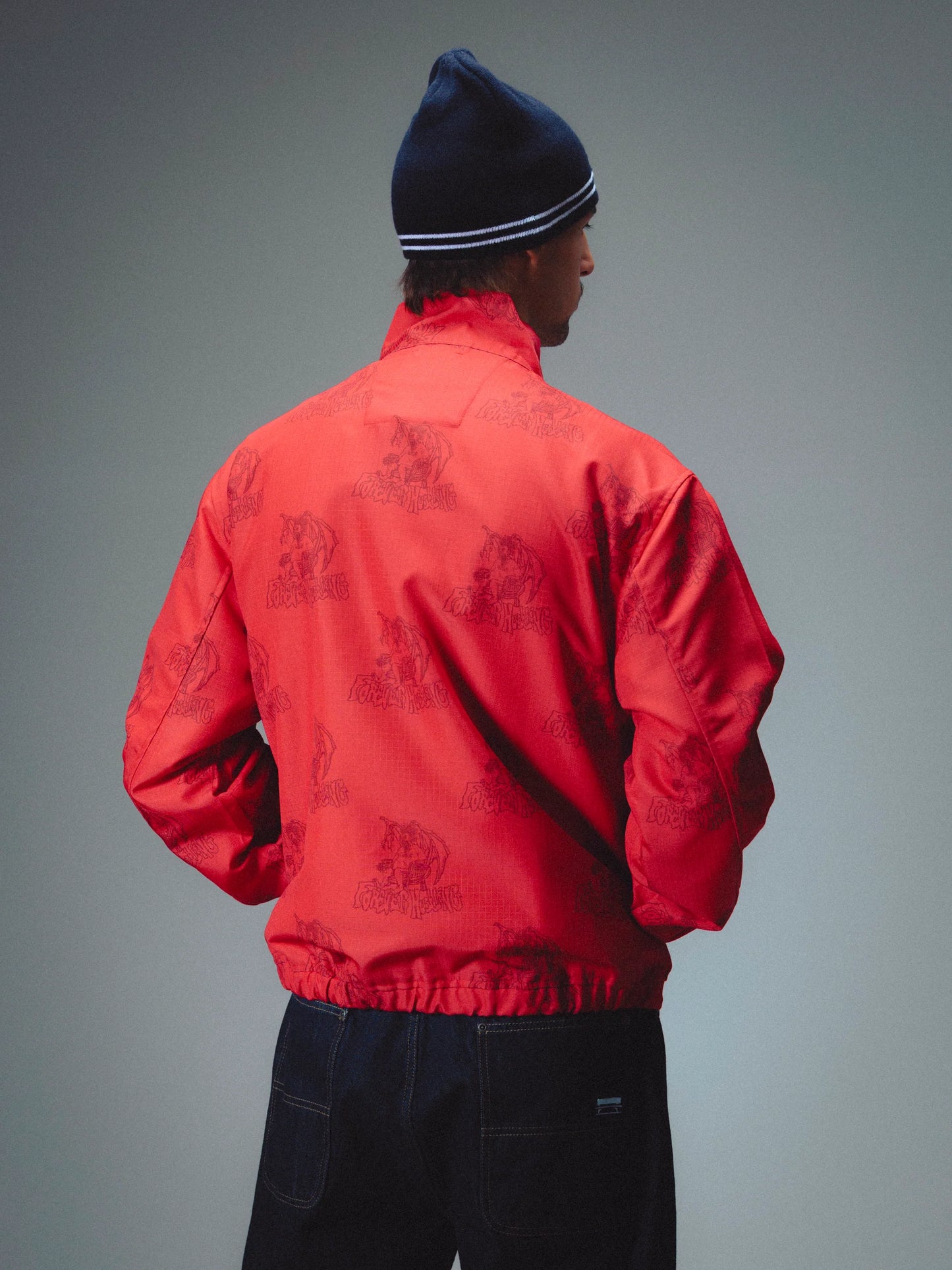 Karen Ripstop Nylon Jacket / Red