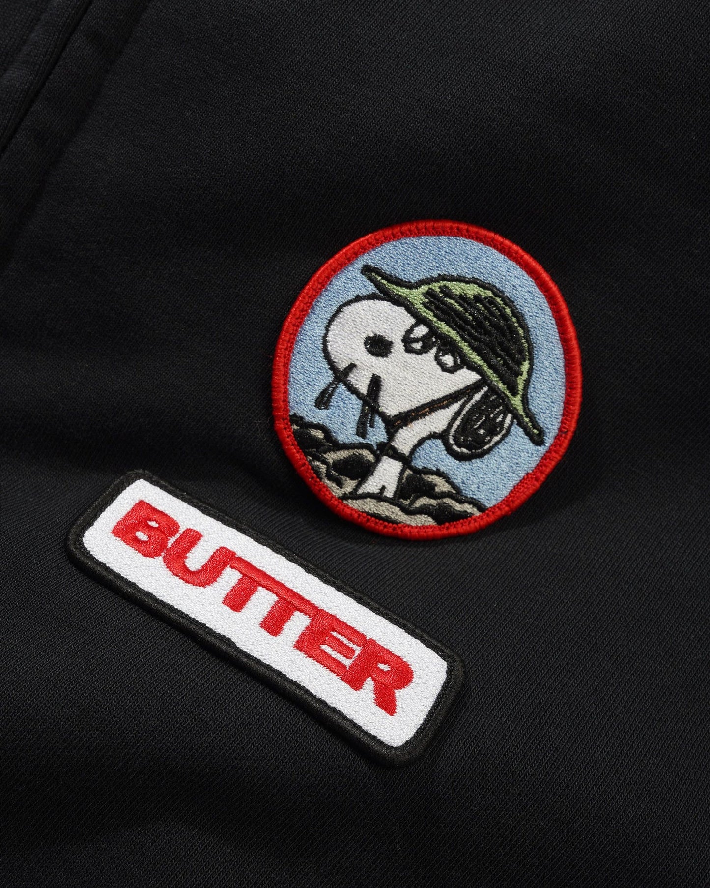 Patches Zip-Thru Hood / Washed Black
