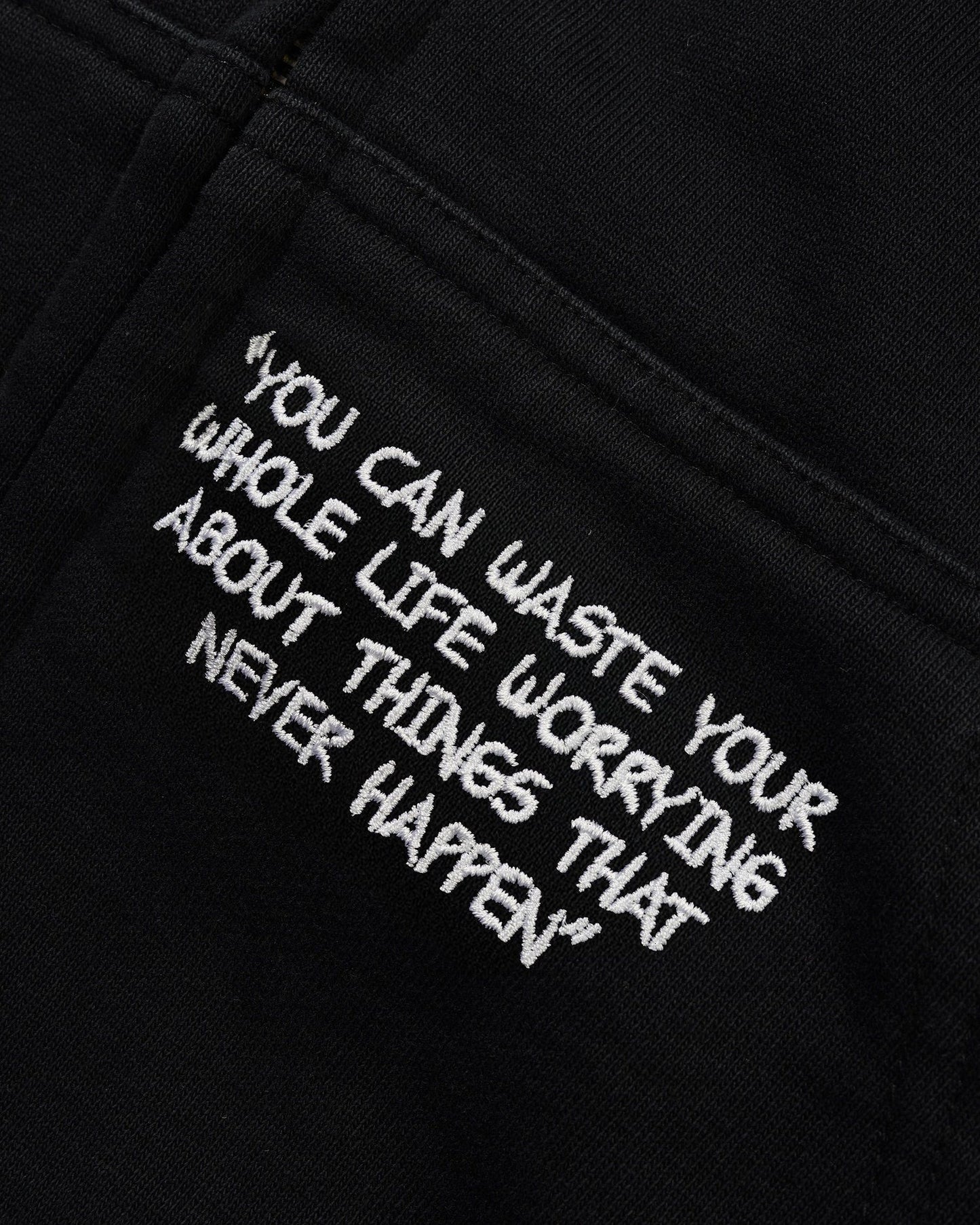 Patches Zip-Thru Hood / Washed Black