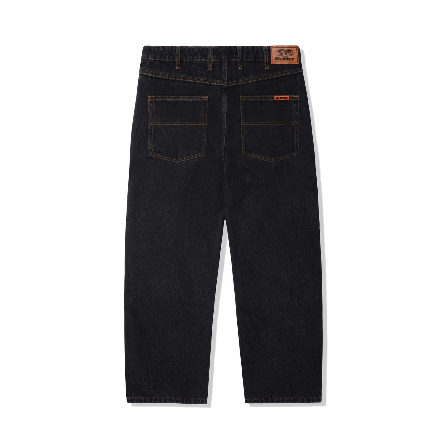 Relaxed Denim Jeans / Washed Black