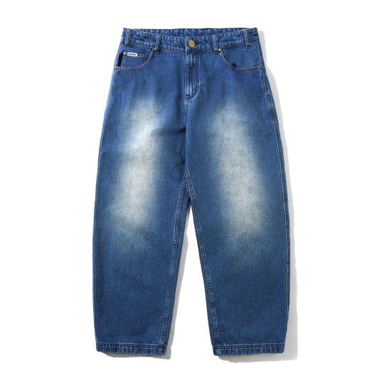 Spike Denim Jeans / Distressed Indigo