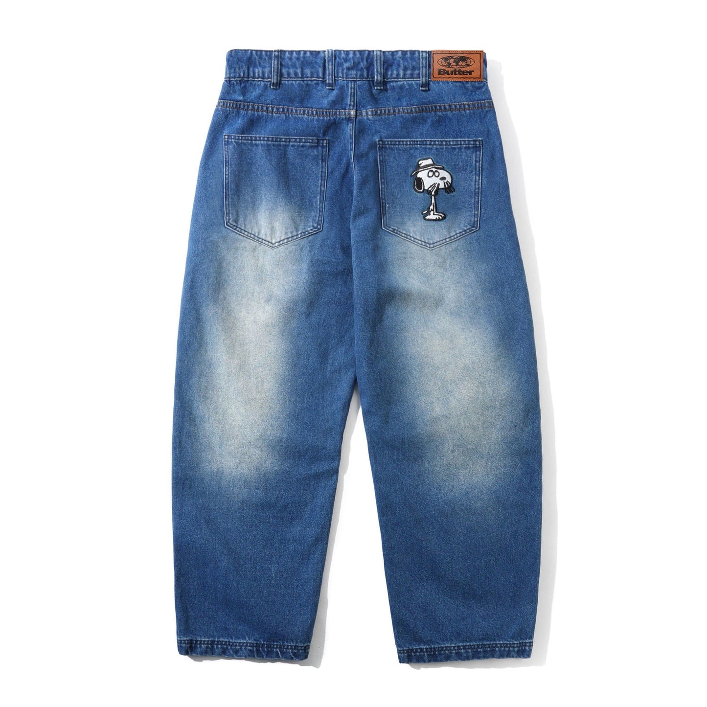 Spike Denim Jeans / Distressed Indigo