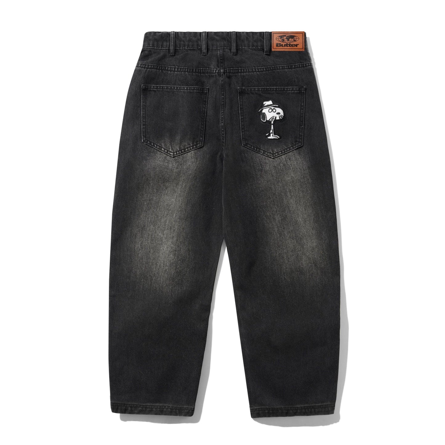 Spike Denim Jeans / Faded Black