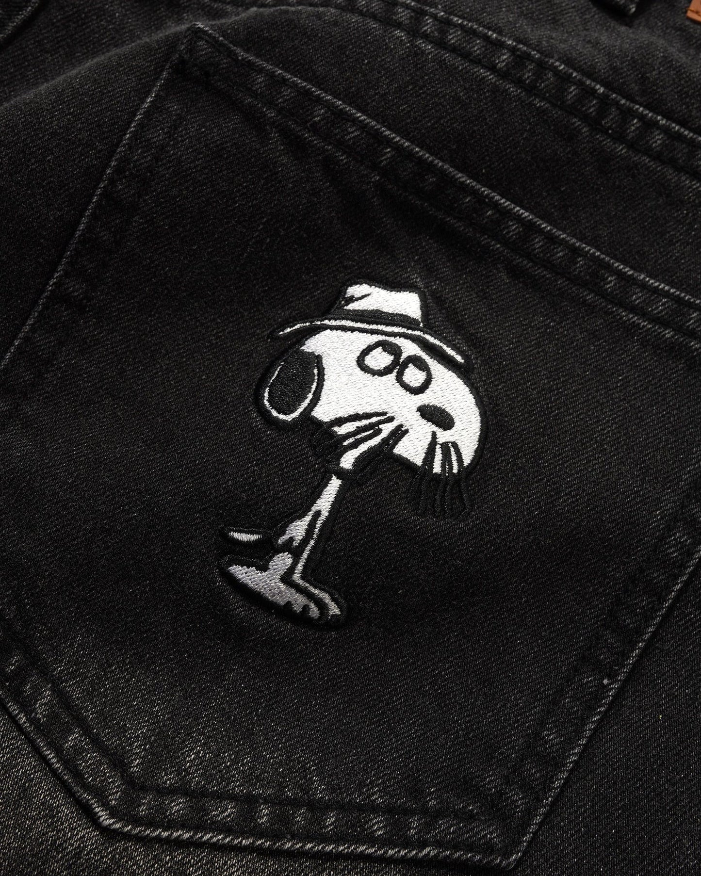Spike Denim Jeans / Faded Black