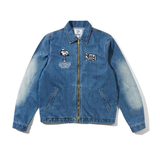 Spike Jacket / Distressed Indigo