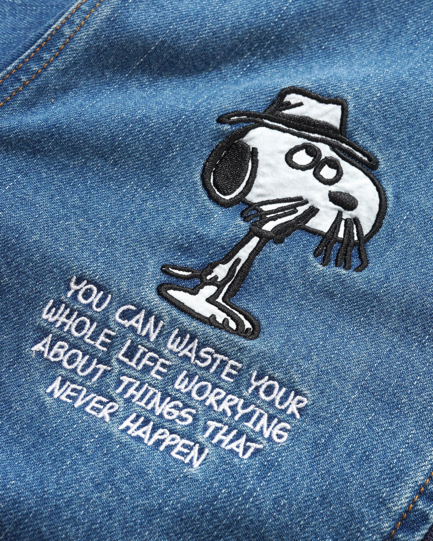 Spike Jacket / Distressed Indigo