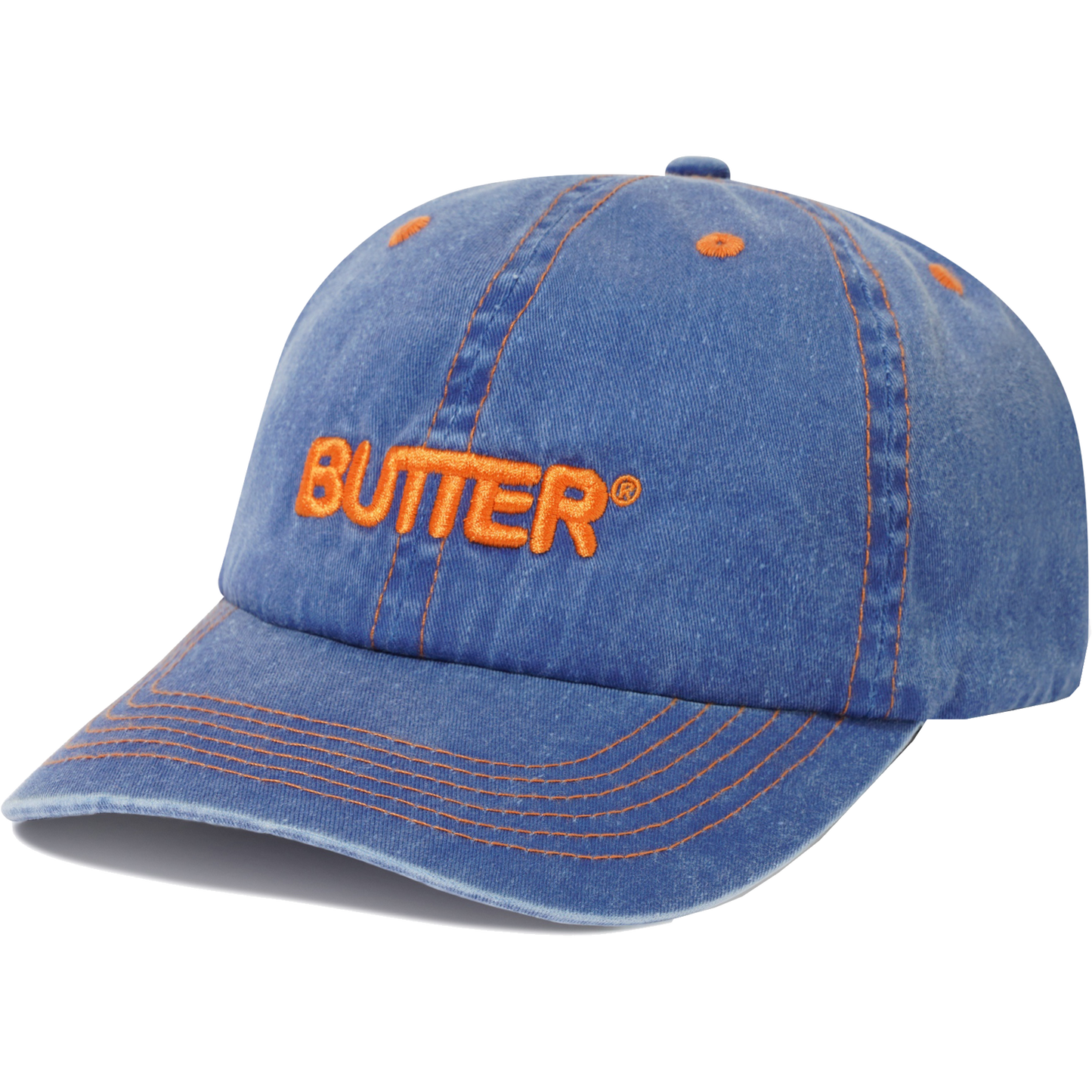 Rounded Logo 6 Panel Navy Cap