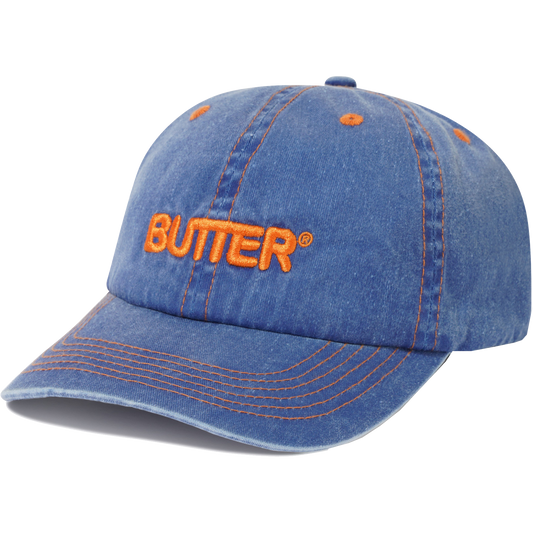 Rounded Logo 6 Panel Navy Cap