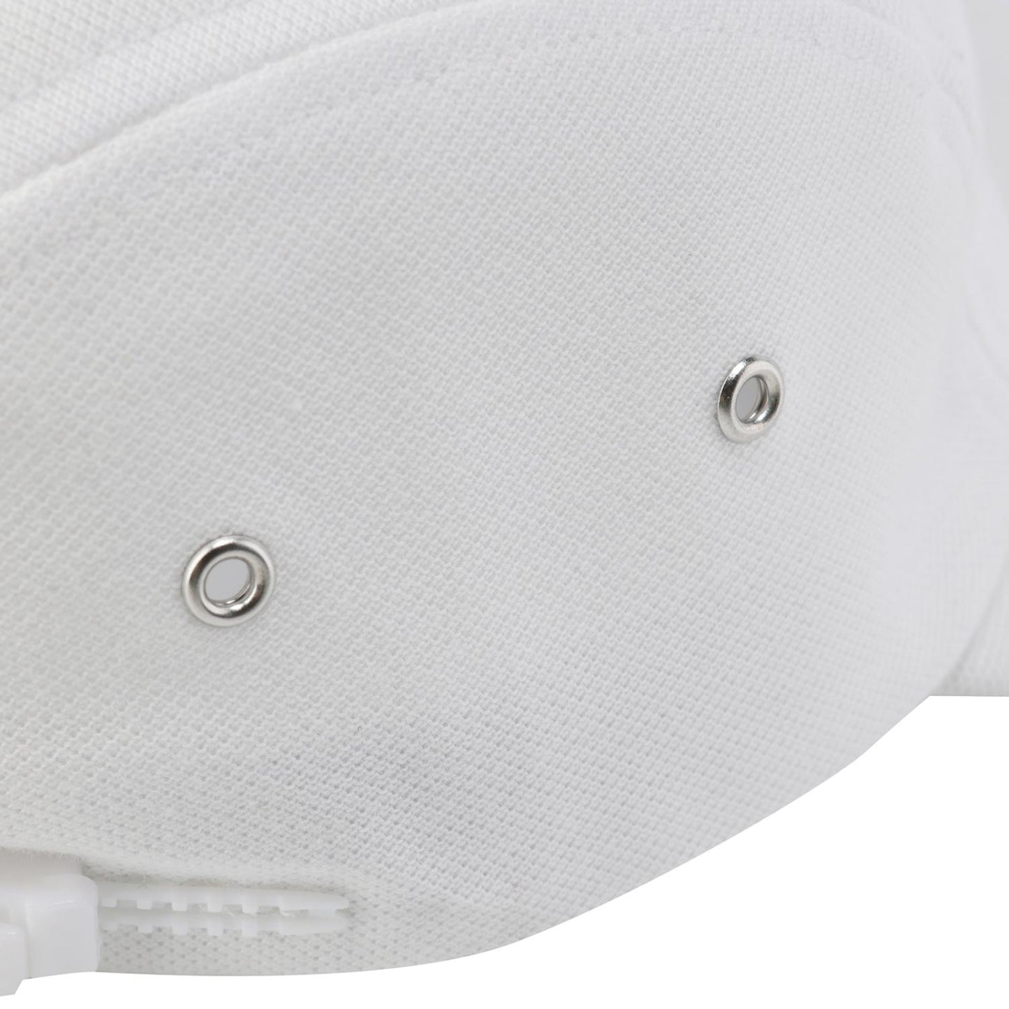 Classic Pique 5 Panels Cap White