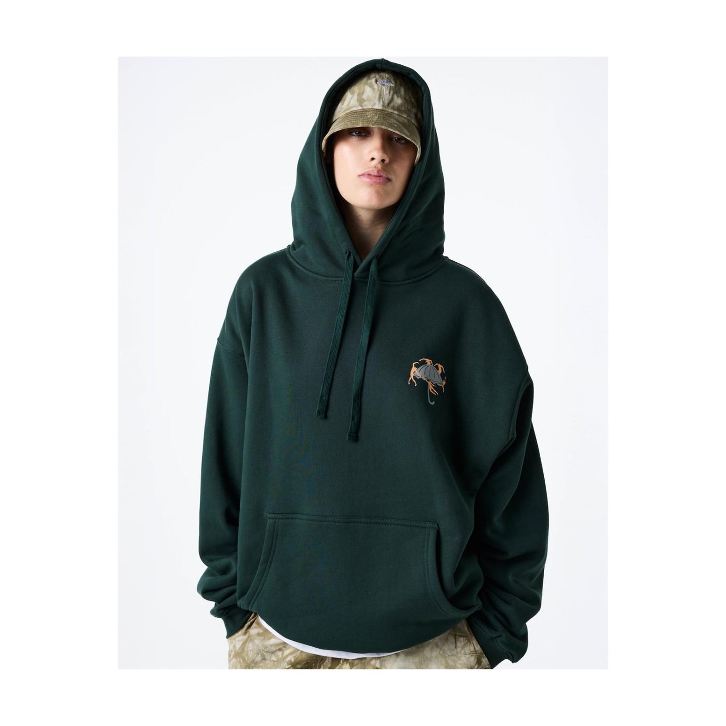 Dancing Hoodie / Forest Green